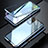 Coque Rebord Bumper Luxe Aluminum Metal Miroir 360 Degres Housse Etui Aimant T01 pour Samsung Galaxy S20 Plus 5G Bleu