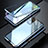 Coque Rebord Bumper Luxe Aluminum Metal Miroir 360 Degres Housse Etui Aimant T01 pour Samsung Galaxy S20 Plus Bleu