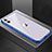 Coque Rebord Bumper Luxe Aluminum Metal Miroir 360 Degres Housse Etui Aimant T02 pour Apple iPhone 11 Bleu