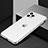 Coque Rebord Bumper Luxe Aluminum Metal Miroir 360 Degres Housse Etui Aimant T02 pour Apple iPhone 11 Pro Argent