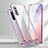 Coque Rebord Bumper Luxe Aluminum Metal Miroir 360 Degres Housse Etui Aimant T02 pour Huawei Nova 7 SE 5G Violet
