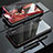 Coque Rebord Bumper Luxe Aluminum Metal Miroir 360 Degres Housse Etui Aimant T02 pour Huawei P20 Rouge