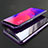 Coque Rebord Bumper Luxe Aluminum Metal Miroir 360 Degres Housse Etui Aimant T02 pour Oppo Find X Super Flash Edition Violet