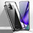 Coque Rebord Bumper Luxe Aluminum Metal Miroir 360 Degres Housse Etui Aimant T02 pour Samsung Galaxy Note 20 Ultra 5G Noir