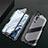 Coque Rebord Bumper Luxe Aluminum Metal Miroir 360 Degres Housse Etui Aimant T02 pour Xiaomi Mi Note 10 Noir