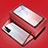 Coque Rebord Bumper Luxe Aluminum Metal Miroir 360 Degres Housse Etui Aimant T03 pour Huawei Nova 7 SE 5G Rouge