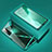 Coque Rebord Bumper Luxe Aluminum Metal Miroir 360 Degres Housse Etui Aimant T03 pour Huawei P40 Lite 5G Vert