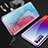 Coque Rebord Bumper Luxe Aluminum Metal Miroir 360 Degres Housse Etui Aimant T04 pour Oppo Reno3 Pro Violet