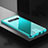 Coque Rebord Bumper Luxe Aluminum Metal Miroir 360 Degres Housse Etui Aimant T04 pour Samsung Galaxy S10 Plus Cyan