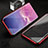 Coque Rebord Bumper Luxe Aluminum Metal Miroir 360 Degres Housse Etui Aimant T04 pour Samsung Galaxy S10e Rouge