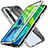 Coque Rebord Bumper Luxe Aluminum Metal Miroir 360 Degres Housse Etui Aimant T04 pour Xiaomi Mi Note 10 Pro Argent