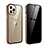 Coque Rebord Bumper Luxe Aluminum Metal Miroir 360 Degres Housse Etui Aimant T05 pour Apple iPhone 12 Pro Max Or