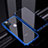 Coque Rebord Bumper Luxe Aluminum Metal Miroir 360 Degres Housse Etui Aimant T06 pour Apple iPhone 12 Pro Bleu