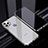 Coque Rebord Bumper Luxe Aluminum Metal Miroir 360 Degres Housse Etui Aimant T06 pour Apple iPhone 12 Pro Max Petit