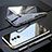 Coque Rebord Bumper Luxe Aluminum Metal Miroir 360 Degres Housse Etui Aimant T06 pour Huawei Mate 20 Lite Petit