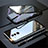 Coque Rebord Bumper Luxe Aluminum Metal Miroir 360 Degres Housse Etui Aimant T06 pour Huawei Mate 20 Lite Petit