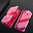 Coque Rebord Bumper Luxe Aluminum Metal Miroir 360 Degres Housse Etui Aimant T06 pour Huawei P30 Lite New Edition Rouge