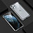 Coque Rebord Bumper Luxe Aluminum Metal Miroir 360 Degres Housse Etui Aimant T07 pour Apple iPhone 11 Pro Max Argent