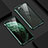 Coque Rebord Bumper Luxe Aluminum Metal Miroir 360 Degres Housse Etui Aimant T07 pour Apple iPhone 11 Pro Max Vert