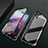 Coque Rebord Bumper Luxe Aluminum Metal Miroir 360 Degres Housse Etui Aimant T07 pour Huawei P20 Noir