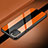 Coque Rebord Bumper Luxe Aluminum Metal Miroir 360 Degres Housse Etui Aimant T08 pour Apple iPhone 11 Pro Orange