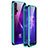 Coque Rebord Bumper Luxe Aluminum Metal Miroir 360 Degres Housse Etui Aimant T11 pour Huawei Honor 20 Vert