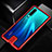 Coque Rebord Bumper Luxe Aluminum Metal Miroir 360 Degres Housse Etui Aimant T11 pour Huawei P30 Rouge