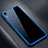 Coque Rebord Bumper Luxe Aluminum Metal Miroir 360 Degres Housse Etui M01 pour Apple iPhone XR Bleu