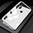 Coque Rebord Bumper Luxe Aluminum Metal Miroir 360 Degres Housse Etui M01 pour Apple iPhone Xs Blanc