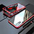 Coque Rebord Bumper Luxe Aluminum Metal Miroir 360 Degres Housse Etui M01 pour Huawei P20 Rouge