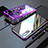 Coque Rebord Bumper Luxe Aluminum Metal Miroir 360 Degres Housse Etui M01 pour Huawei P20 Violet