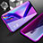 Coque Rebord Bumper Luxe Aluminum Metal Miroir 360 Degres Housse Etui M01 pour Oppo K3 Violet