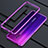 Coque Rebord Bumper Luxe Aluminum Metal Miroir 360 Degres Housse Etui M01 pour Oppo Reno Violet