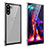 Coque Rebord Bumper Luxe Aluminum Metal Miroir 360 Degres Housse Etui M01 pour Samsung Galaxy Note 10 5G Argent