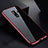 Coque Rebord Bumper Luxe Aluminum Metal Miroir 360 Degres Housse Etui M01 pour Samsung Galaxy S9 Plus Rouge et Noir