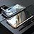 Coque Rebord Bumper Luxe Aluminum Metal Miroir 360 Degres Housse Etui M02 pour Apple iPhone X Argent