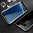 Coque Rebord Bumper Luxe Aluminum Metal Miroir 360 Degres Housse Etui M02 pour Samsung Galaxy S8 Noir