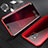 Coque Rebord Bumper Luxe Aluminum Metal Miroir 360 Degres Housse Etui M04 pour Huawei Mate 20 Pro Rouge