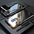 Coque Rebord Bumper Luxe Aluminum Metal Miroir 360 Degres Housse Etui M04 pour Samsung Galaxy S9 Plus Noir