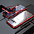 Coque Rebord Bumper Luxe Aluminum Metal Miroir 360 Degres Housse Etui M05 pour Samsung Galaxy S8 Plus Rouge