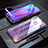 Coque Rebord Bumper Luxe Aluminum Metal Miroir 360 Degres Housse Etui P01 pour Huawei Honor V10 Lite Violet