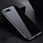 Coque Rebord Bumper Luxe Aluminum Metal Miroir 360 Degres Housse Etui pour Apple iPhone 8 Plus Noir