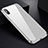 Coque Rebord Bumper Luxe Aluminum Metal Miroir 360 Degres Housse Etui pour Apple iPhone X Blanc