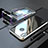 Coque Rebord Bumper Luxe Aluminum Metal Miroir 360 Degres Housse Etui pour Huawei P20 Lite Argent