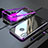 Coque Rebord Bumper Luxe Aluminum Metal Miroir 360 Degres Housse Etui pour Huawei P20 Lite Violet