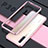 Coque Rebord Bumper Luxe Aluminum Metal Miroir 360 Degres Housse Etui pour Huawei P30 Or Rose