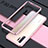 Coque Rebord Bumper Luxe Aluminum Metal Miroir 360 Degres Housse Etui pour Huawei P30 Pro Or Rose