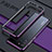 Coque Rebord Bumper Luxe Aluminum Metal Miroir 360 Degres Housse Etui pour Huawei P30 Pro Violet