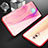 Coque Rebord Bumper Luxe Aluminum Metal Miroir 360 Degres Housse Etui pour Oppo Reno Rouge