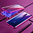 Coque Rebord Bumper Luxe Aluminum Metal Miroir 360 Degres Housse Etui pour Oppo Reno Z Violet